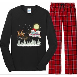 Mail Postal Truck Mail Carrier Xmas Funny Christmas Gift Meaningful Gift Long Sleeve Pajama Set