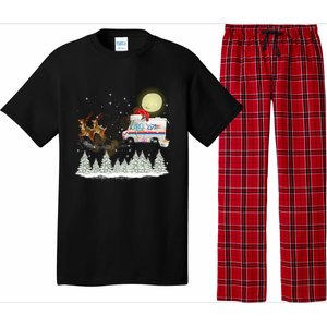 Mail Postal Truck Mail Carrier Xmas Funny Christmas Gift Meaningful Gift Pajama Set