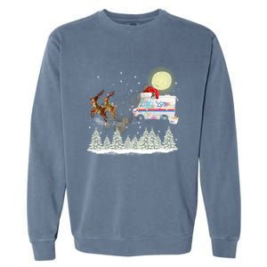 Mail Postal Truck Mail Carrier Xmas Funny Christmas Gift Meaningful Gift Garment-Dyed Sweatshirt