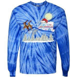 Mail Postal Truck Mail Carrier Xmas Funny Christmas Gift Meaningful Gift Tie-Dye Long Sleeve Shirt