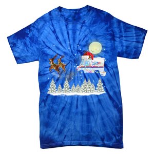 Mail Postal Truck Mail Carrier Xmas Funny Christmas Gift Meaningful Gift Tie-Dye T-Shirt