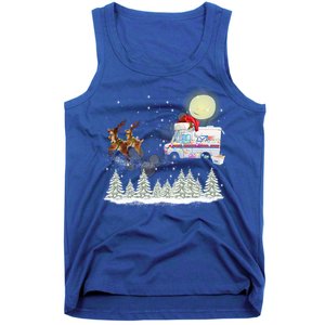 Mail Postal Truck Mail Carrier Xmas Funny Christmas Gift Meaningful Gift Tank Top