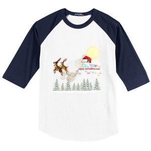 Mail Postal Truck Mail Carrier Xmas Funny Christmas Gift Meaningful Gift Baseball Sleeve Shirt