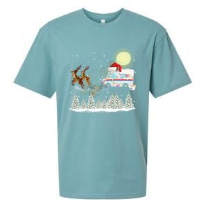 Mail Postal Truck Mail Carrier Xmas Funny Christmas Gift Meaningful Gift Sueded Cloud Jersey T-Shirt