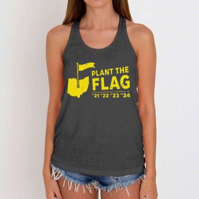 Michigan Plant The Flag 21 22 23 24 Lovers Women's Knotted Racerback Tank