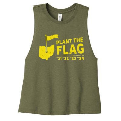 Michigan Plant The Flag 21 22 23 24 Lovers Women's Racerback Cropped Tank