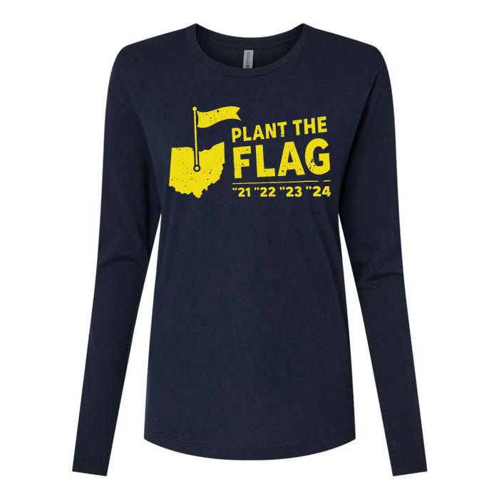 Michigan Plant The Flag 21 22 23 24 Lovers Womens Cotton Relaxed Long Sleeve T-Shirt