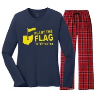 Michigan Plant The Flag 21 22 23 24 Lovers Women's Long Sleeve Flannel Pajama Set 