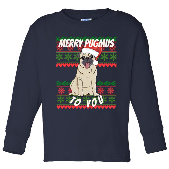 Merry Pubmus To You Christmas Toddler Long Sleeve Shirt