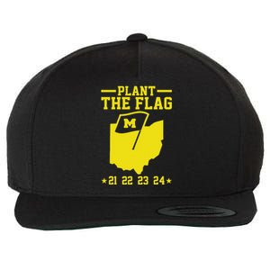 Michigan Plant The Flag 21 22 23 24 Wool Snapback Cap