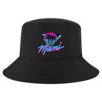 Miami Palm Trees Vaperwave Synthwave 80s Style Retro Cool Comfort Performance Bucket Hat