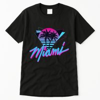 Miami Palm Trees Vaperwave Synthwave 80s Style Retro Tall T-Shirt