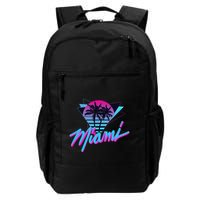 Miami Palm Trees Vaperwave Synthwave 80s Style Retro Backpack