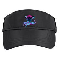 Miami Palm Trees Vaperwave Synthwave 80s Style Retro Adult Drive Performance Visor
