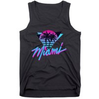 Miami Palm Trees Vaperwave Synthwave 80s Style Retro Tank Top