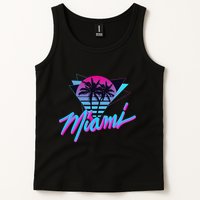 Miami Palm Trees Vaperwave Synthwave 80s Style Retro Tank Top