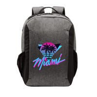 Miami Palm Trees Vaperwave Synthwave 80s Style Retro Vector Backpack