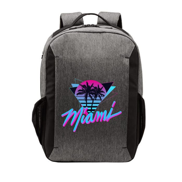 Miami Palm Trees Vaperwave Synthwave 80s Style Retro Vector Backpack