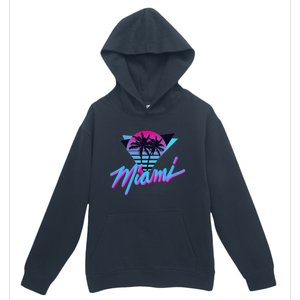 Miami Palm Trees Vaperwave Synthwave 80s Style Retro Urban Pullover Hoodie