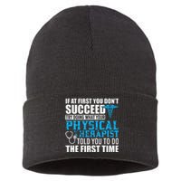 Motivational Physical Therapist Patients Sustainable Knit Beanie