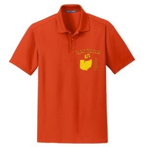 M Plant The Flag Funny Football Yellow Dry Zone Grid Polo