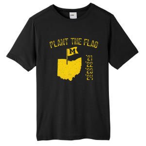 M Plant The Flag Funny Football Yellow Tall Fusion ChromaSoft Performance T-Shirt