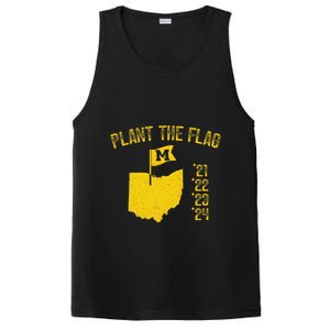 M Plant The Flag Funny Football Yellow PosiCharge Competitor Tank