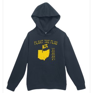 M Plant The Flag Funny Football Yellow Urban Pullover Hoodie