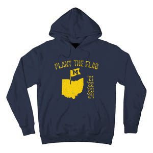 M Plant The Flag Funny Football Yellow Tall Hoodie