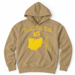 M Plant The Flag Funny Football Yellow Hoodie