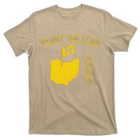 M Plant The Flag Funny Football Yellow T-Shirt