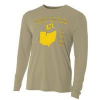 M Plant The Flag Funny Football Yellow Cooling Performance Long Sleeve Crew