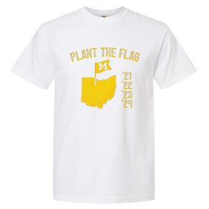 M Plant The Flag Funny Football Yellow Garment-Dyed Heavyweight T-Shirt