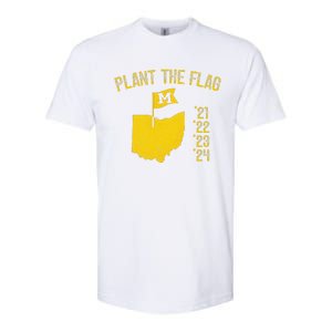 M Plant The Flag Funny Football Yellow Softstyle CVC T-Shirt