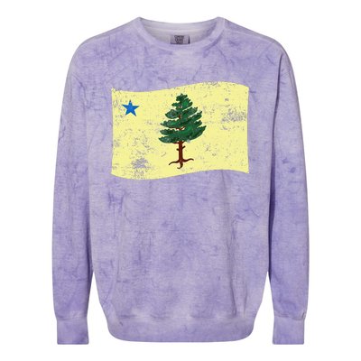 Maine Pine Tree Flag 1901 – First State Flag Colorblast Crewneck Sweatshirt