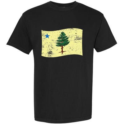 Maine Pine Tree Flag 1901 – First State Flag Garment-Dyed Heavyweight T-Shirt