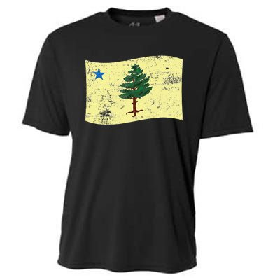 Maine Pine Tree Flag 1901 – First State Flag Cooling Performance Crew T-Shirt