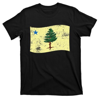 Maine Pine Tree Flag 1901 – First State Flag T-Shirt