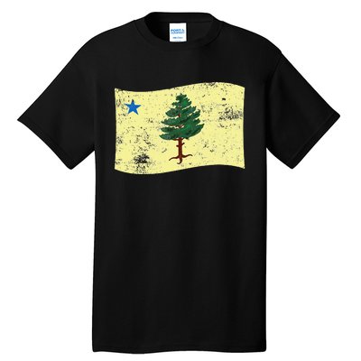 Maine Pine Tree Flag 1901 – First State Flag Tall T-Shirt