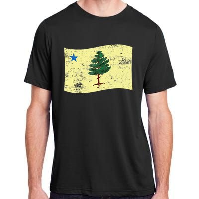 Maine Pine Tree Flag 1901 – First State Flag Adult ChromaSoft Performance T-Shirt