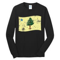 Maine Pine Tree Flag 1901 – First State Flag Tall Long Sleeve T-Shirt