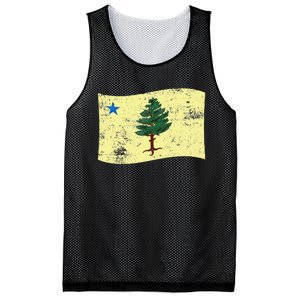 Maine Pine Tree Flag 1901 – First State Flag Mesh Reversible Basketball Jersey Tank