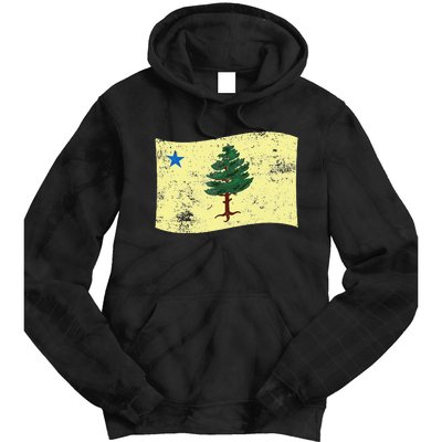 Maine Pine Tree Flag 1901 – First State Flag Tie Dye Hoodie