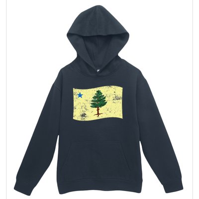 Maine Pine Tree Flag 1901 – First State Flag Urban Pullover Hoodie