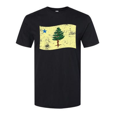 Maine Pine Tree Flag 1901 – First State Flag Softstyle CVC T-Shirt