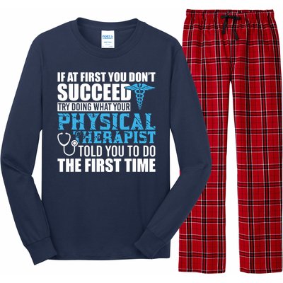 Motivational Physical Therapist Patients Long Sleeve Pajama Set