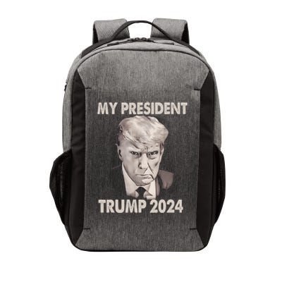 My President Trump 2024 Mug Shot Trump Funny President 2024 Vector Backpack