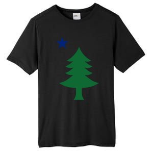 Maine Pine Tree State Flag Pride Patriotic Cool Gift Tall Fusion ChromaSoft Performance T-Shirt