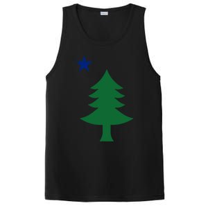 Maine Pine Tree State Flag Pride Patriotic Cool Gift PosiCharge Competitor Tank