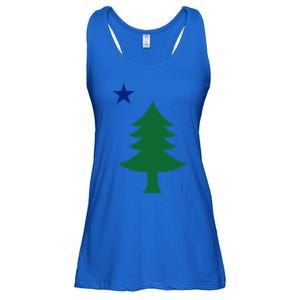 Maine Pine Tree State Flag Pride Patriotic Cool Gift Ladies Essential Flowy Tank